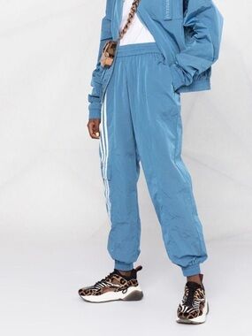 IVY PARK x Adidas Blue Nylon Track Pants
